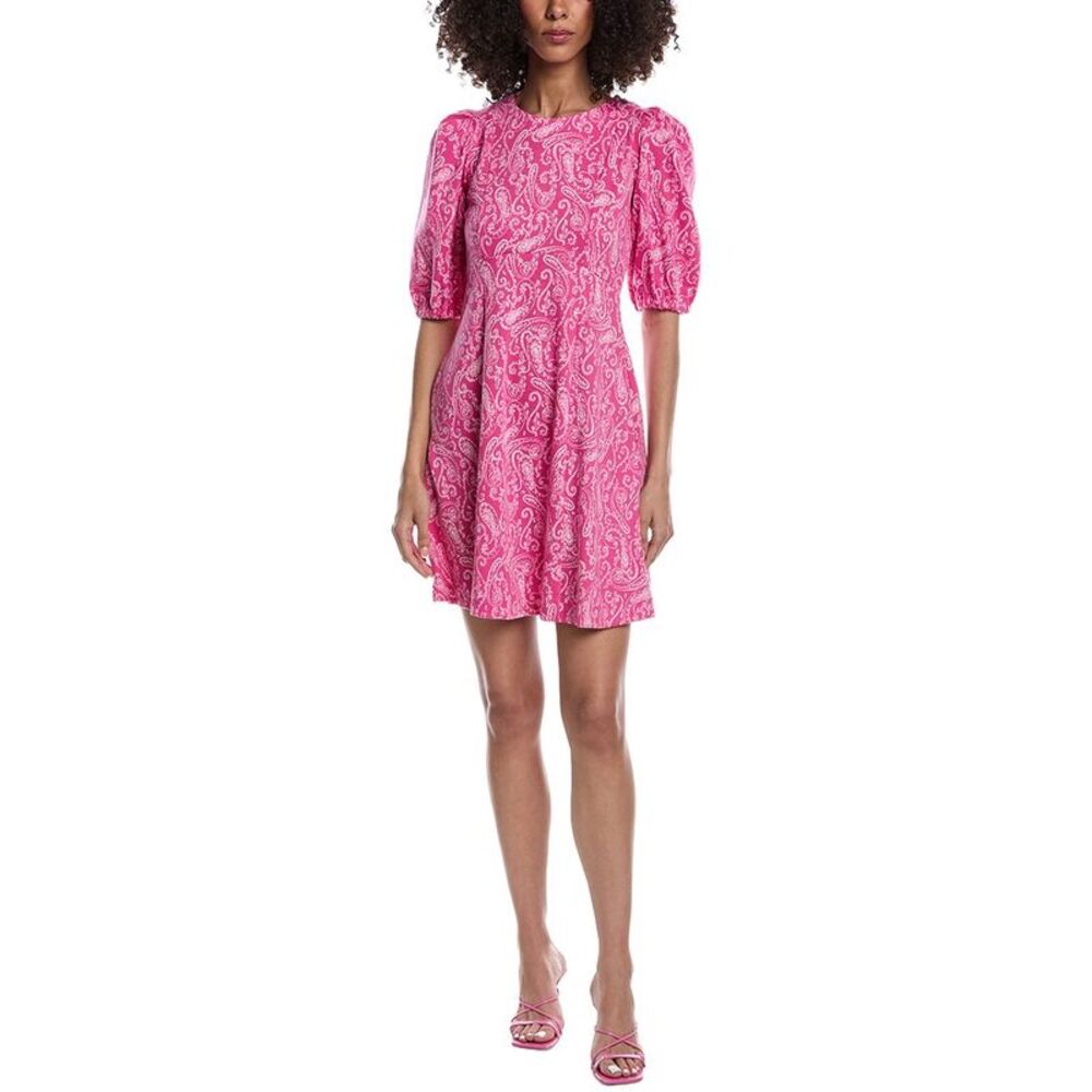 Tyler Böe Womens  Fran Jacquard Mini Dress, Pink